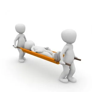 Evacuación del lugar de emergencia