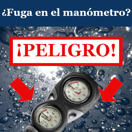 Una fuga en el manómetro