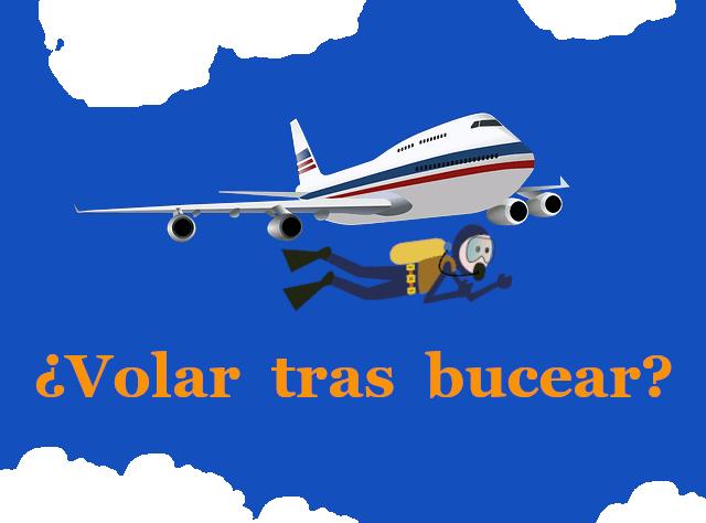 No volar después de bucear