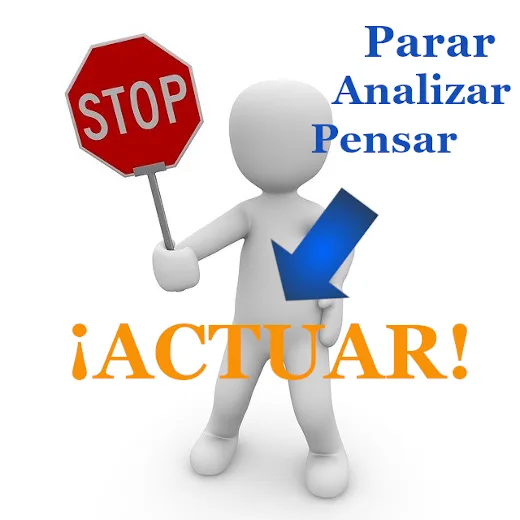 Parar, pensar y actuar