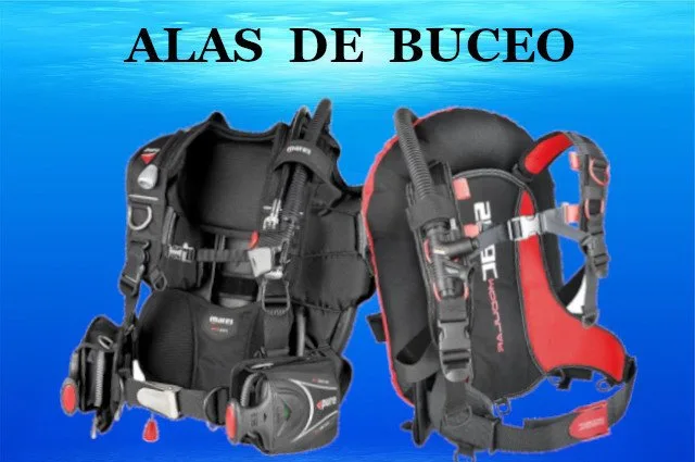 Alas de buceo o chaleco de buceo tipo wings