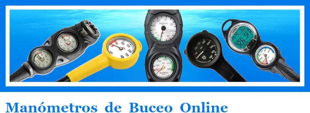El manómetro de buceo