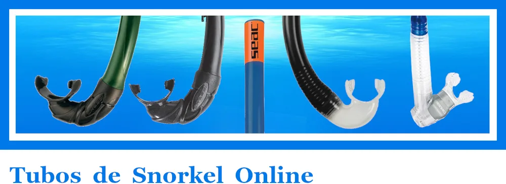 el tubo de snorkeling