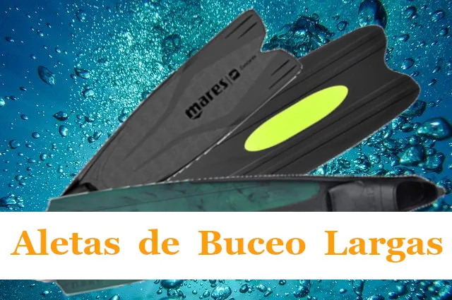 Aletas largas de apnea