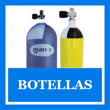 Enlaza con una sección de la web que habla de los tanques o botellas de buceo.